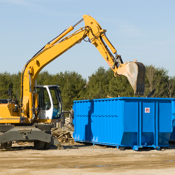 are there any restrictions on where a residential dumpster can be placed in Pilot VA